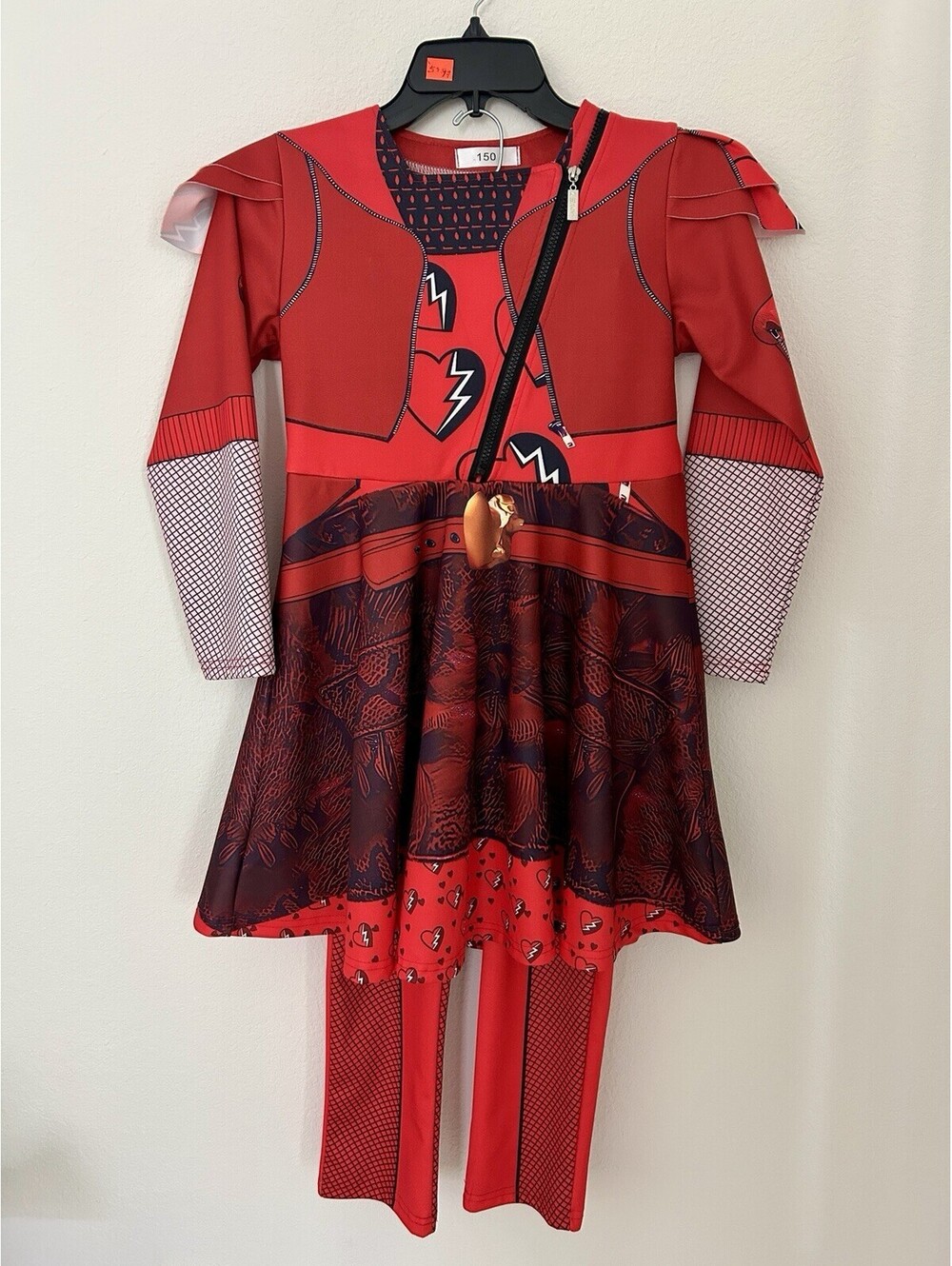 Disney Descendants 4: The Rise of Red Halloween Costume Girls Size 12